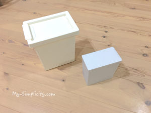 ゴミ箱を断捨離して、無印良品ミニサイズのゴミ箱へダウンサイジング