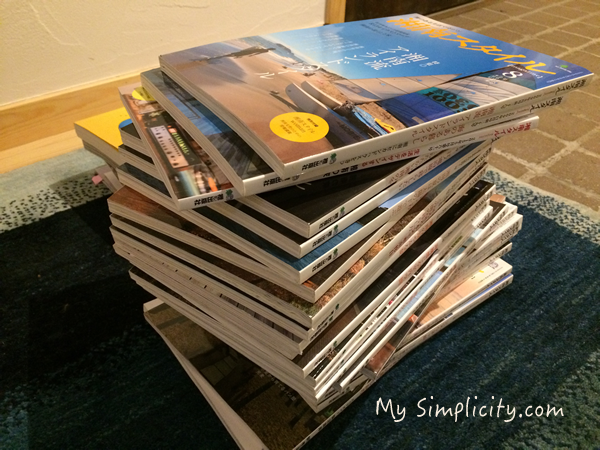雑誌専用の本棚に入れてると、IKEAの本棚より断捨離しやすいのです